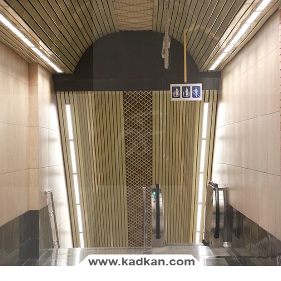 سقف کاذب ایستگاه متروی خواجه عبداله انصاری